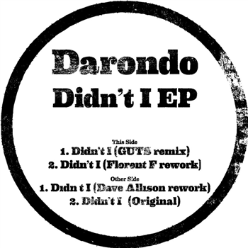 Darondo - Didnt I Edits EP - Ubiquity Records