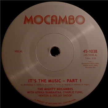 The Mighty Mocambos with Afrika Bambaataa, Charlie Funk, Hektek and Deejay Snoop (7") - Mocambo