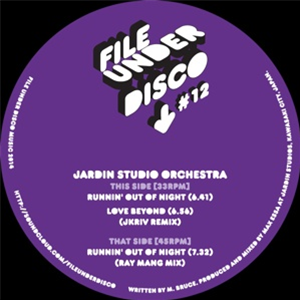 JARDIN STUDIO ORCHESTRA - File Under Disco