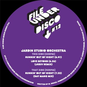 JARDIN STUDIO ORCHESTRA - File Under Disco JARDIN STUDIO ORCHESTRA - File Under Disco