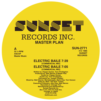 Master Plan – Electric Baile - SUNSET RECORDS