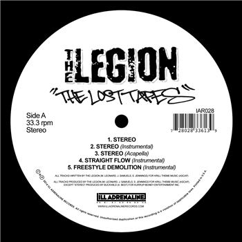 The Legion - The Lost Tapes - Ill Adrenaline Records