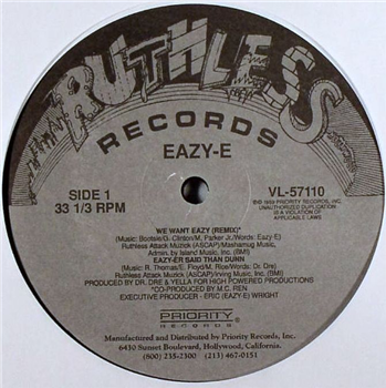 EAZY-E - We Want Eazy - Ruthless