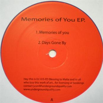 Owen Jay & Melchior Sultana - Memories Of You EP - Underground Quality