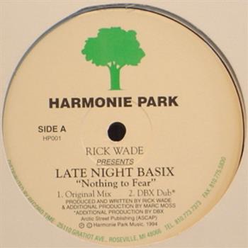 RICK WADE - LATE NIGHT BASIX VOL 1 - HARMONIE PARK RICK WADE - LATE NIGHT BASIX VOL 1 - HARMONIE PARK