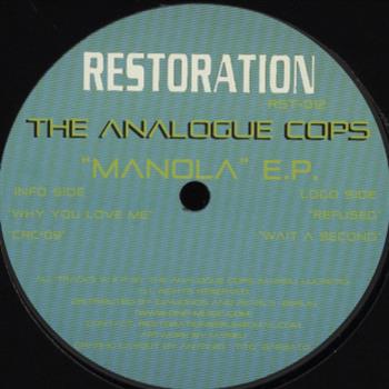 The Analogue Cops - Manola E.P. - Restoration Records