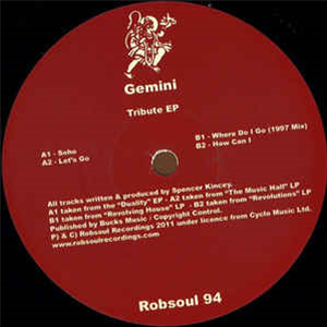 Gemini - Tribute EP - Robsoul Recordings