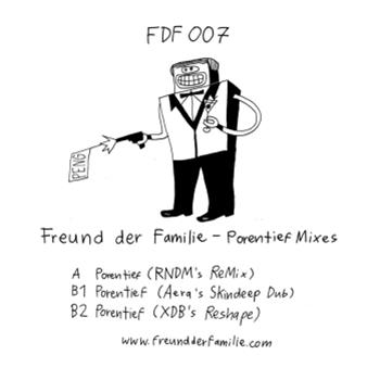 RNDM / AERA / XDB - Porentief Mixes (10" white) - Freund Der Familie