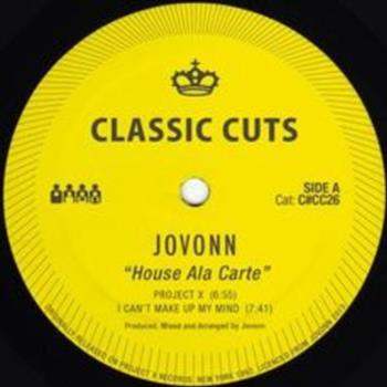 Jovonn - House Ala Carte *Repress - Clone  Classic Cuts