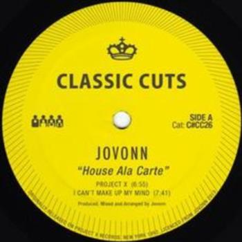 Jovonn - House Ala Carte *Repress - Clone Classic Cuts Jovonn - House Ala Carte *Repress - Clone Classic Cuts