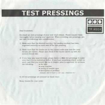 Demdike Stare - Testpressing #004 - Modern Love