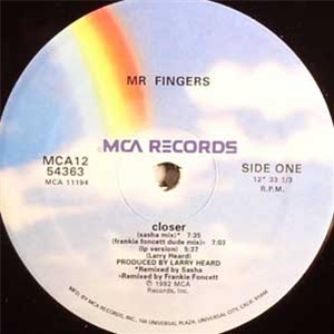 Mr. Fingers - Closer - MCA Records Mr. Fingers - Closer - MCA Records