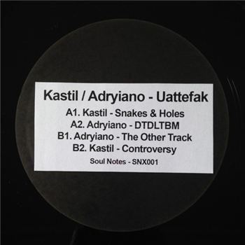 Kastil / Adryiano - Uattefak (12" coloured vinyl) - Soul Notes Recordings Kastil / Adryiano - Uattefak (12" coloured vinyl) - Soul Notes Recordings
