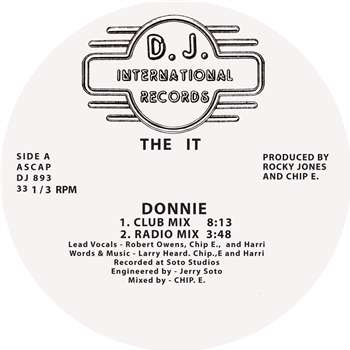 THE IT (LARRY HEARD / CHIP E / ROBERT OWENS) - Donnie - DJ International Records