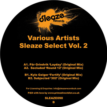 Various Artists - Sleaze Select Vol. 2 - Sleaze Records