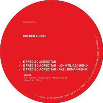 Holger Zilske - EPRECISO ACREDITAR 12" - Absurd Recordings Holger Zilske - EPRECISO ACREDITAR 12" - Absurd Recordings