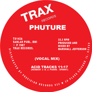 PHUTURE - ACID TRACKS (Black Vinyl) - Trax