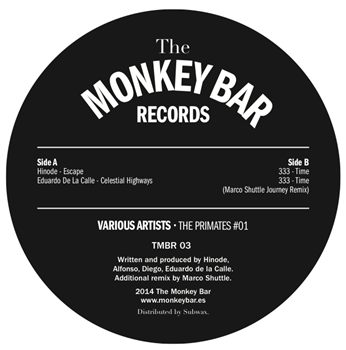 The Primates #01 - V.A. (12" Grey Marbled Vinyl) - The Monkey Bar Records