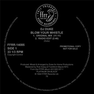 DJ Duke - Blow Your Whistle - FFRR