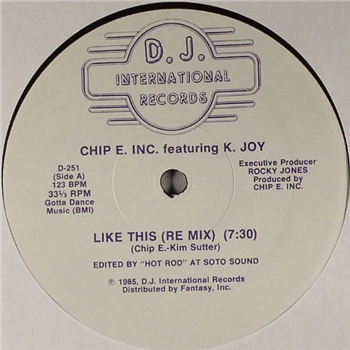 Chip E feat. K Joy - Like This - DJ International Records
