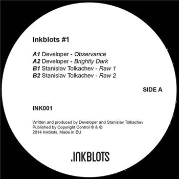 Developer / Stanislav Tolkachev - Inkblots #1 (12" White Vinyl) - Inkblots Developer / Stanislav Tolkachev - Inkblots #1 (12" White Vinyl) - Inkblots