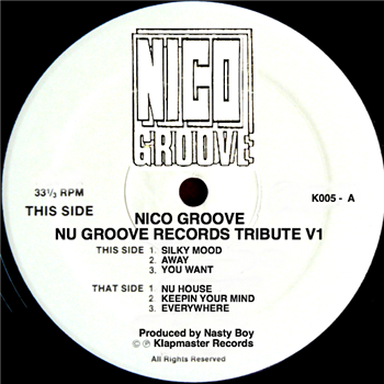 Nico Groove - NU GROOVE RECORDS TRIBUTE V1 - Klapmaster Records