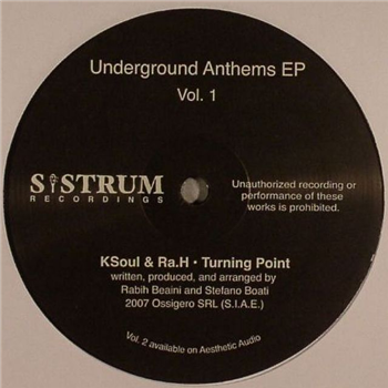 KSOUL & RAH / KEITH WORTHY / PATRICE SCOTT - Underground Anthems EP Vol. 1 - Sistrum