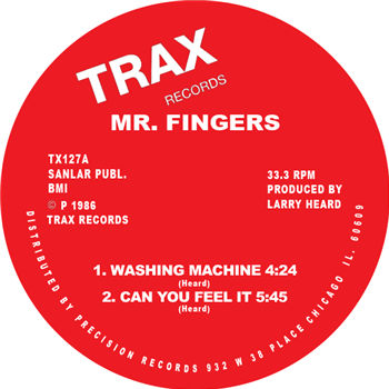 Mr. Fingers - Washing Machine / Can You Feel It / Beyond The Clouds (Red Vinyl Repress) - Trax