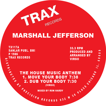 Marshall Jefferson – The House Music Anthem (Red Vinyl) - Trax