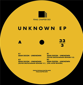 Sean Dixon - Unknown EP - Final Chapter