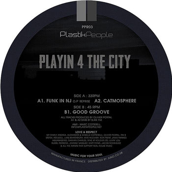 PLAYIN 4 THE CITY - Playin EP - Plastik People