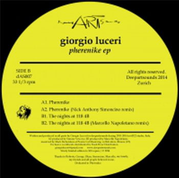 GIORGIO LUCERI - PHERENIKE EP - DEEPARTSOUNDS