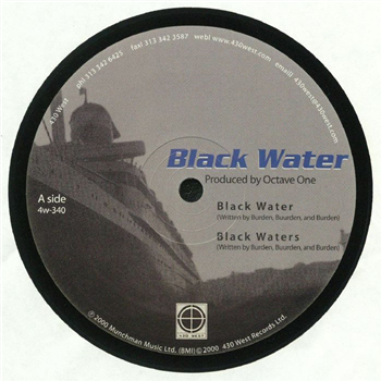 OCTAVE ONE - BLACK WATER (Clear Vinyl Repress) - 430 West