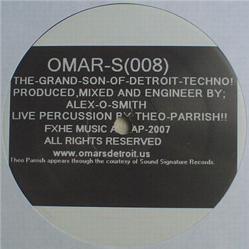 Omar-S ft. Theo Parrish - 008 (1-Sided 12") - FXHE Records
