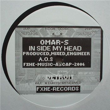 Omar-S - In Side My Head (1-Sided 12") - FXHE Records