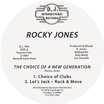 ROCKY JONES - THE CHOICE OF A NEW GENERATION - DJ International Records