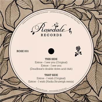 Estroe - I See You EP - Rosedale Records Estroe - I See You EP - Rosedale Records