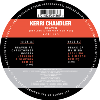 Kerri Chandler - MADHOUSE RECORDS