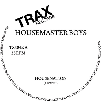 Housemaster Boys - Housenation - TRAX RECORDS