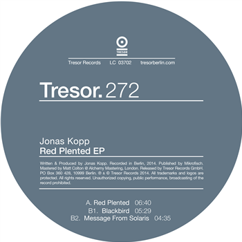 Jonas Kopp - Red Plented EP - Tresor