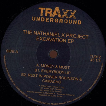 The Nathaniel X Project - Excavation EP - TRAXX UNDERGROUND