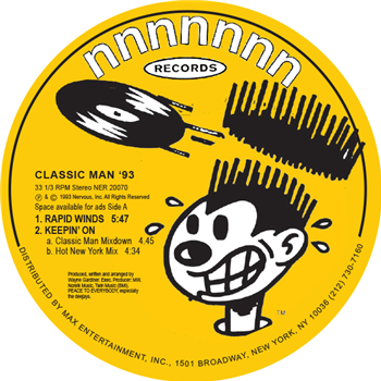 CLASSIC MAN - NO MORE MIND GAMES EP - NERVOUS RECORDS